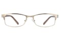 Lesebrille Lexxoo 4121B gold frontal Lesebrille Lexxoo 4121B gold frontal