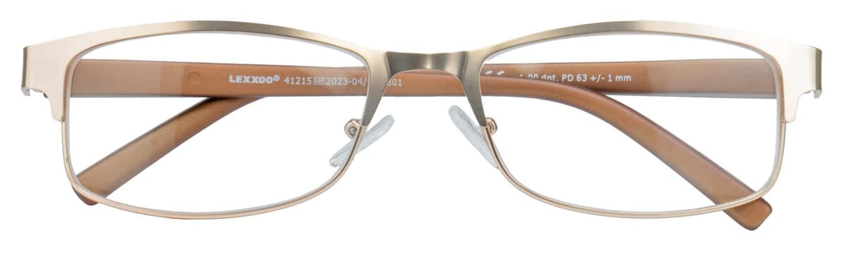 Lesebrille Lexxoo 4121B gold geschlossen Lesebrille Lexxoo 4121B gold geschlossen