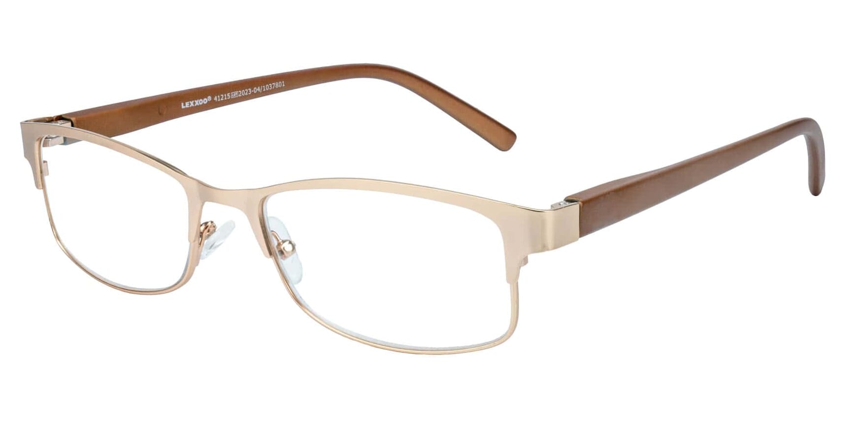 Lesebrille Lexxoo 4121B gold seitlich