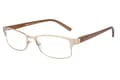 Lesebrille Lexxoo 4121B gold seitlich Lesebrille Lexxoo 4121B gold seitlich