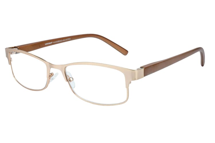 Lesebrille Lexxoo 4121B gold seitlich Lesebrille Lexxoo 4121B gold seitlich