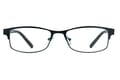 Lesebrille Lexxoo 4121B schwarz frontal 4121B Schwarz