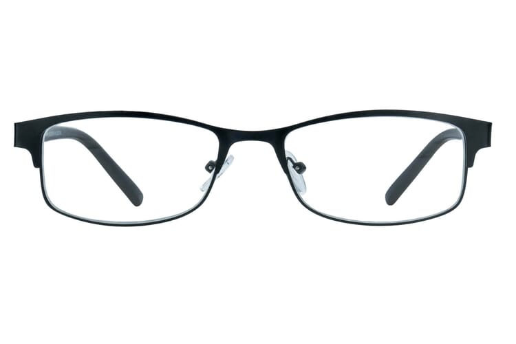 Lesebrille Lexxoo 4121B schwarz frontal 4121B Schwarz