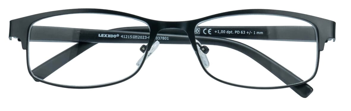 Lesebrille Lexxoo 4121B schwarz geschlossen Lesebrille Lexxoo 4121B schwarz geschlossen
