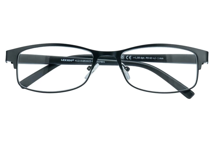 Lesebrille Lexxoo 4121B schwarz geschlossen Lesebrille Lexxoo 4121B schwarz geschlossen