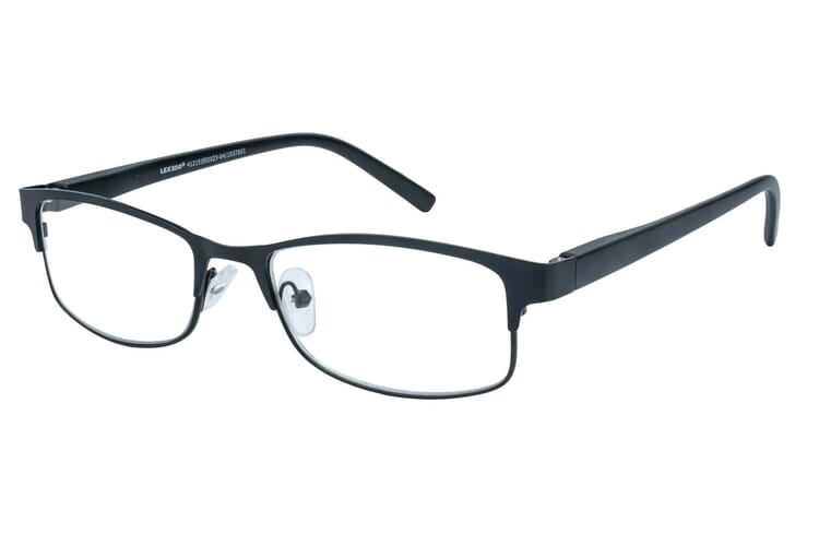 Lesebrille Lexxoo 4121B schwarz seitlich Lesebrille Lexxoo 4121B schwarz seitlich