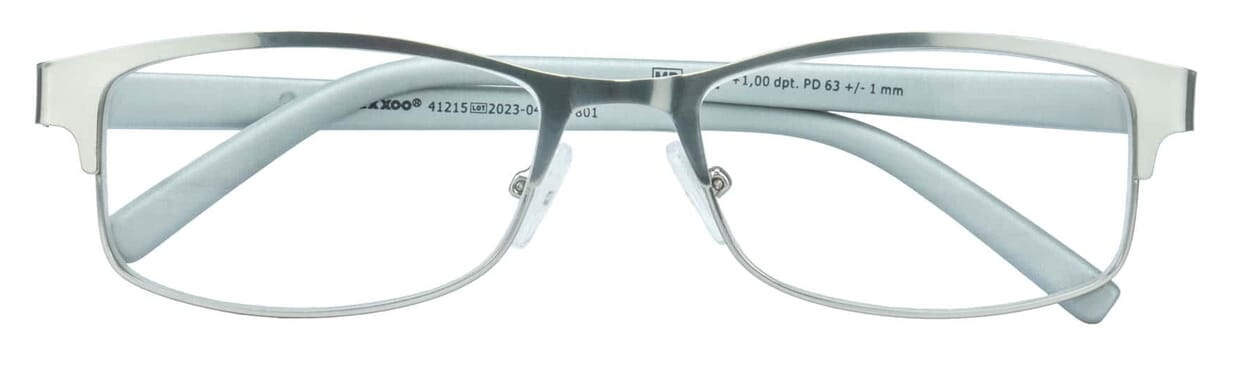 Lesbrille Lexxoo 4121B silber geschlossen Lesbrille Lexxoo 4121B silber geschlossen