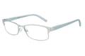 Lesbrille Lexxoo 4121B silber seitlich Lesbrille Lexxoo 4121B silber seitlich