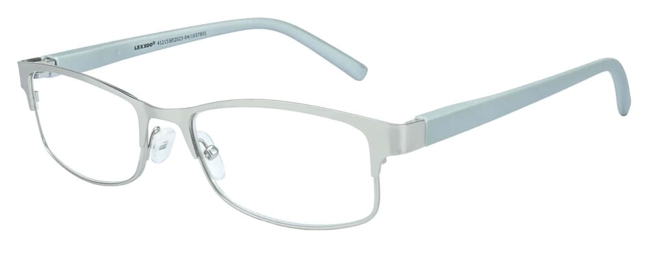 Lesbrille Lexxoo 4121B silber seitlich Lesbrille Lexxoo 4121B silber seitlich