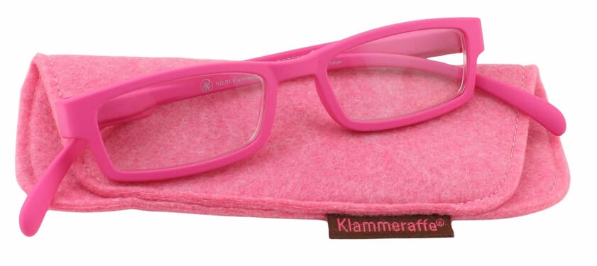klammeraffe-lesebrille-01-wild-pink-mit-etui-1 No. 01 Wild Pink