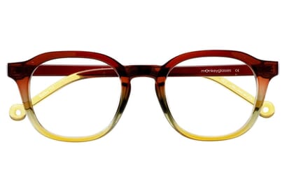 Darby-braun-gruen-gelb-verlauf-frontal-geschlossen Darby Blaulichtfilter Brille Braun-grün-gelb-Verlauf