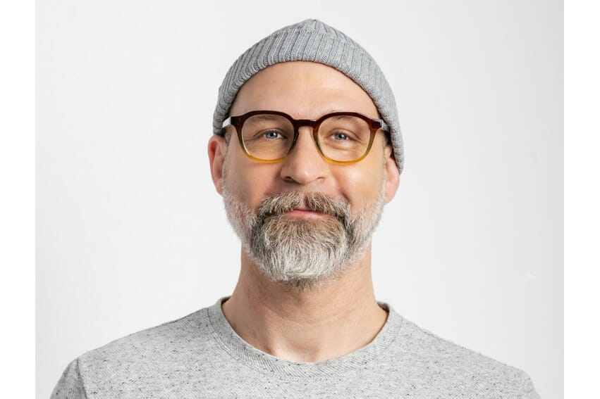 Darby138_2 Darby Blaulichtfilter Brille Braun-grün-gelb-Verlauf