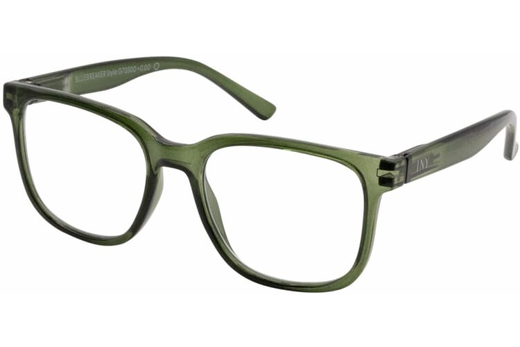 INY-BluebreakerStyle-gruen-seitlich Bluebreaker Style Blaulichtfilter Brille Grün