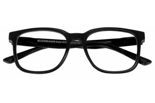 Bluebreaker Style Blau­licht­filter Brille Schwarz