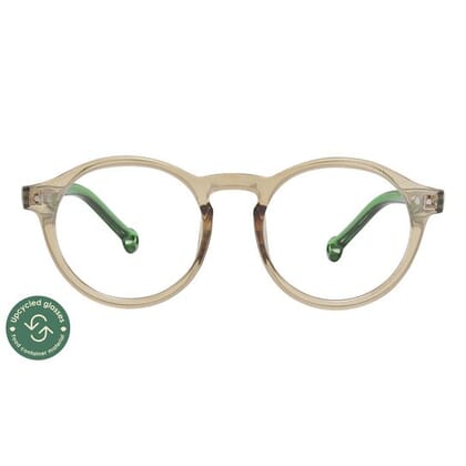 bille_gruen_frontal-geschlossen_upcycled_blc Bille Blaulichtfilter Brille Matt Grün