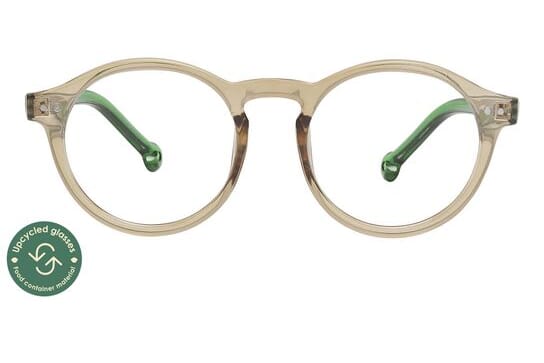 bille_gruen_frontal-geschlossen_upcycled_blc Bille Blaulichtfilter Brille Matt Grün