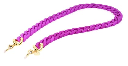 silk-purple-gold Silk Brillenkette Neon purple