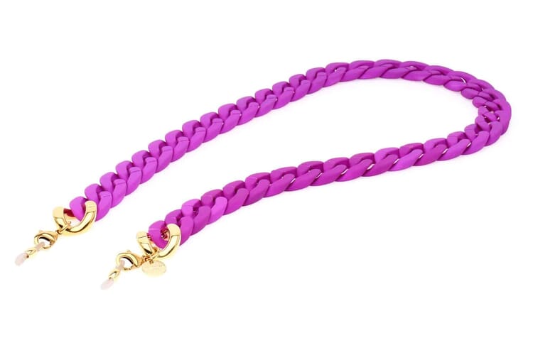 silk-purple-gold Silk Brillenkette Neon purple