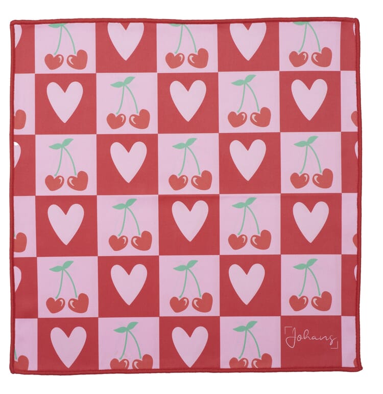 Johans-Tuch-Cherry-Love-ganz Brillen- und Displaytuch CHERRY LOVE