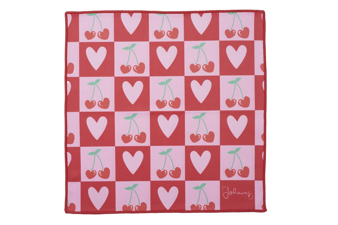 Johans-Tuch-Cherry-Love-ganz Brillen- und Displaytuch CHERRY LOVE