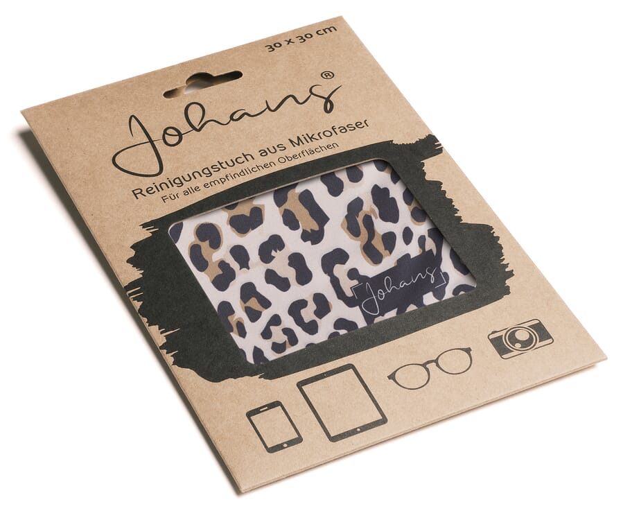 Johans-Tuch-LEO-CLASSIC-Verpackung Brillen- und Displaytuch LEO CLASSIC