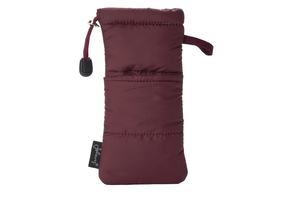 Brillenetui Puffy Bag BORDEAUXROT