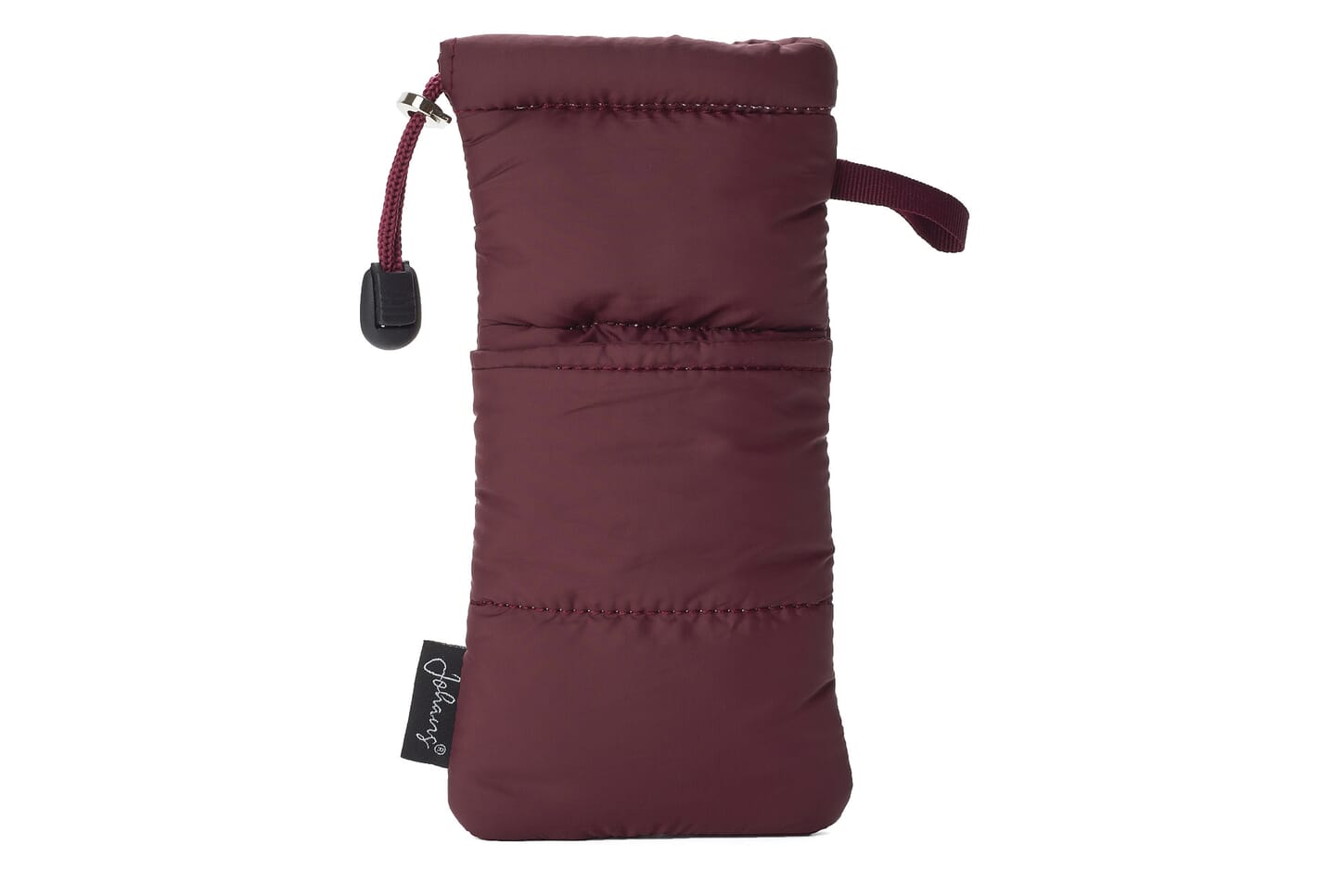 Johans_Puffybag-bordeauxrot-ganz Brillenetui Puffy Bag BORDEAUXROT