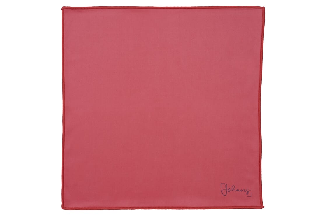 Johans_Tuch-Hibiskusrot-ganz Brillen- und Displaytuch HIBISKUSROT